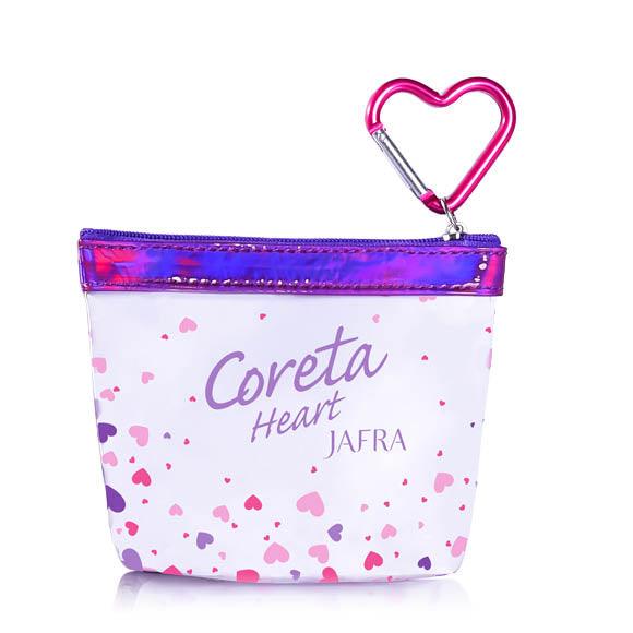 Coreta Heart Zip Coin Purse - Jafra Cosmetics International