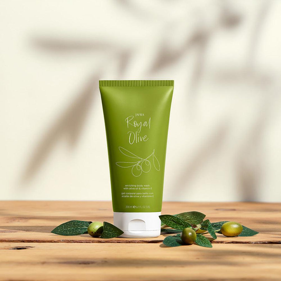 Royal Olive Enriching Body Wash - Citrus and Wood - Jafra Cosmetics International